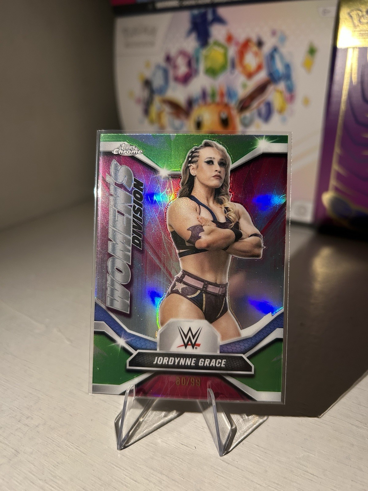 2026 Topps Chrome WWE Jordynne Grace /99 Women’s Division Green Refractor