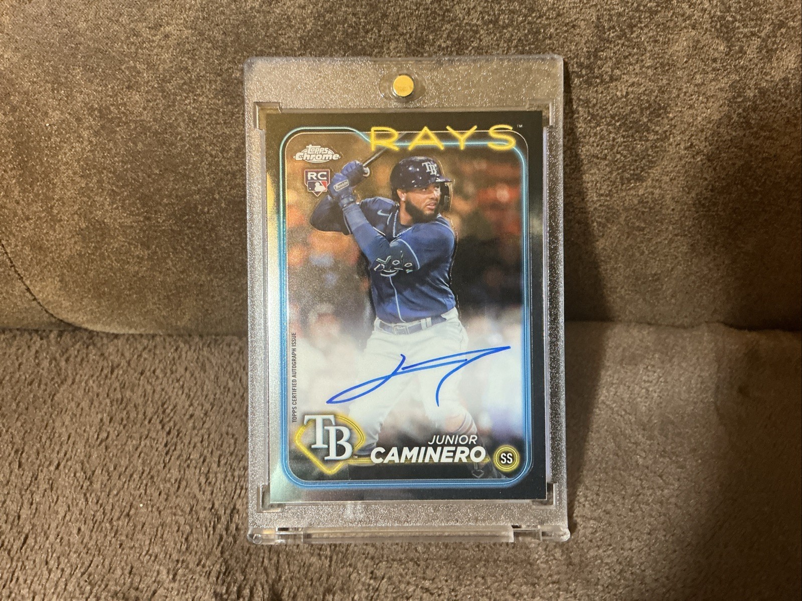 2024 Topps Chrome – Junior Caminero #RA-JCA Auto Rookie Card N/M! Gradable🔥