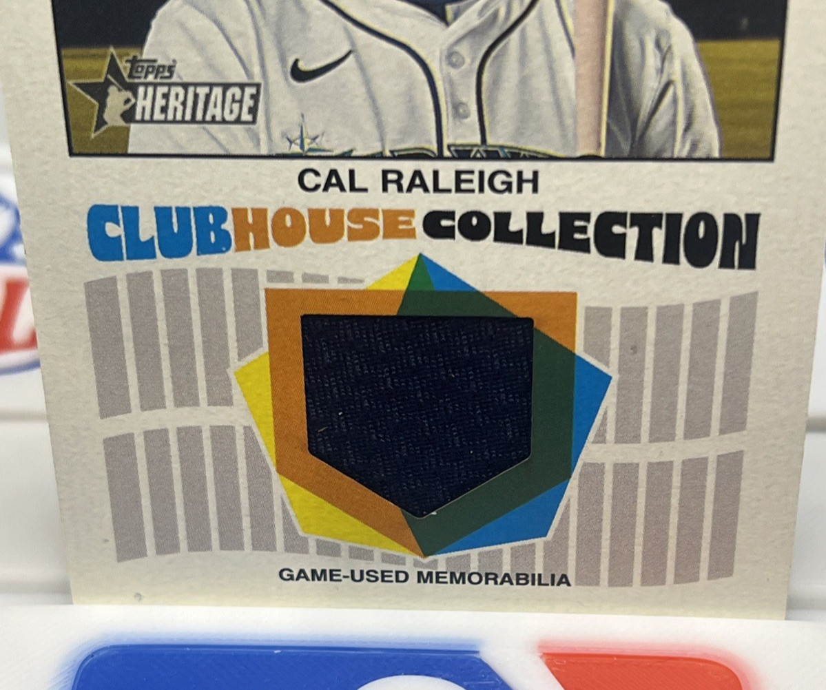 2026 Topps Heritage Cal Raleigh Clubhouse Collection Relic Patch Jersey Mariners