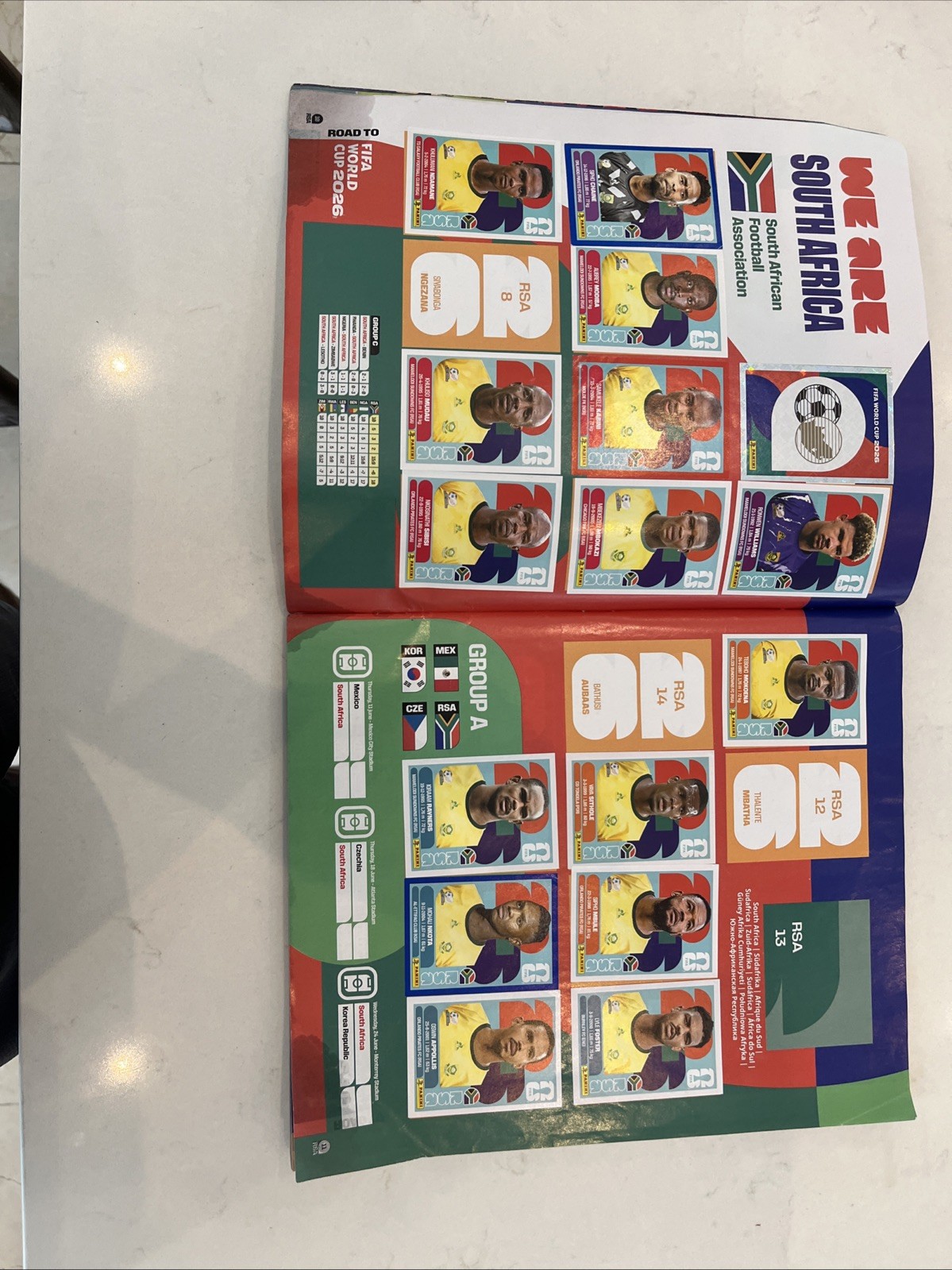 OFFICIAL Panini Sticker World Cup Album 75% Done 210 dollar value some rips