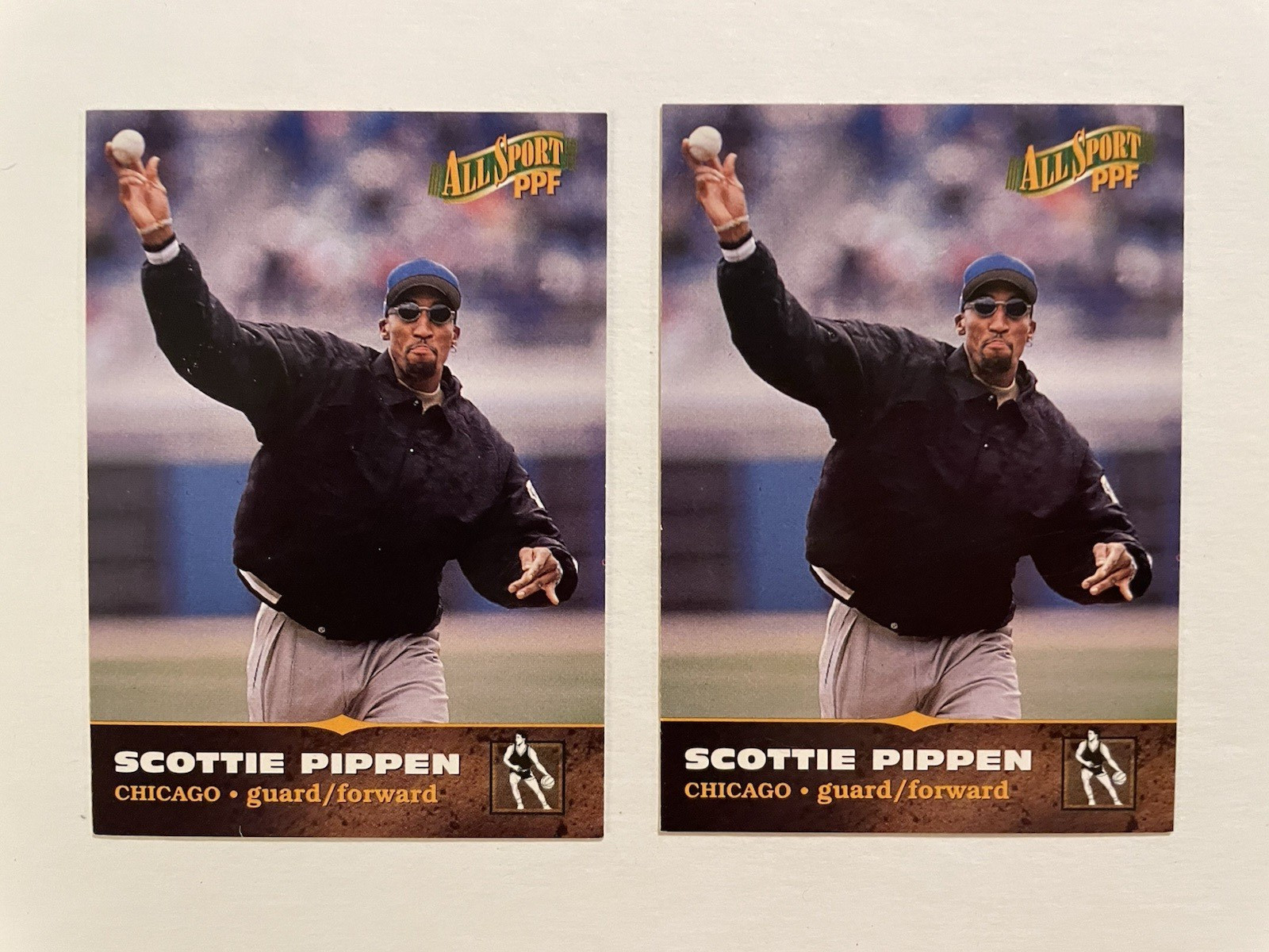 Scottie Pippen 20 Card Lot, Various Years and Sets, Inserts and Base, Bulls HOF