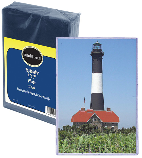 500 – 5×7 Photo Protectors Rigid Plastic Toploaders BCW Guardhouse shield