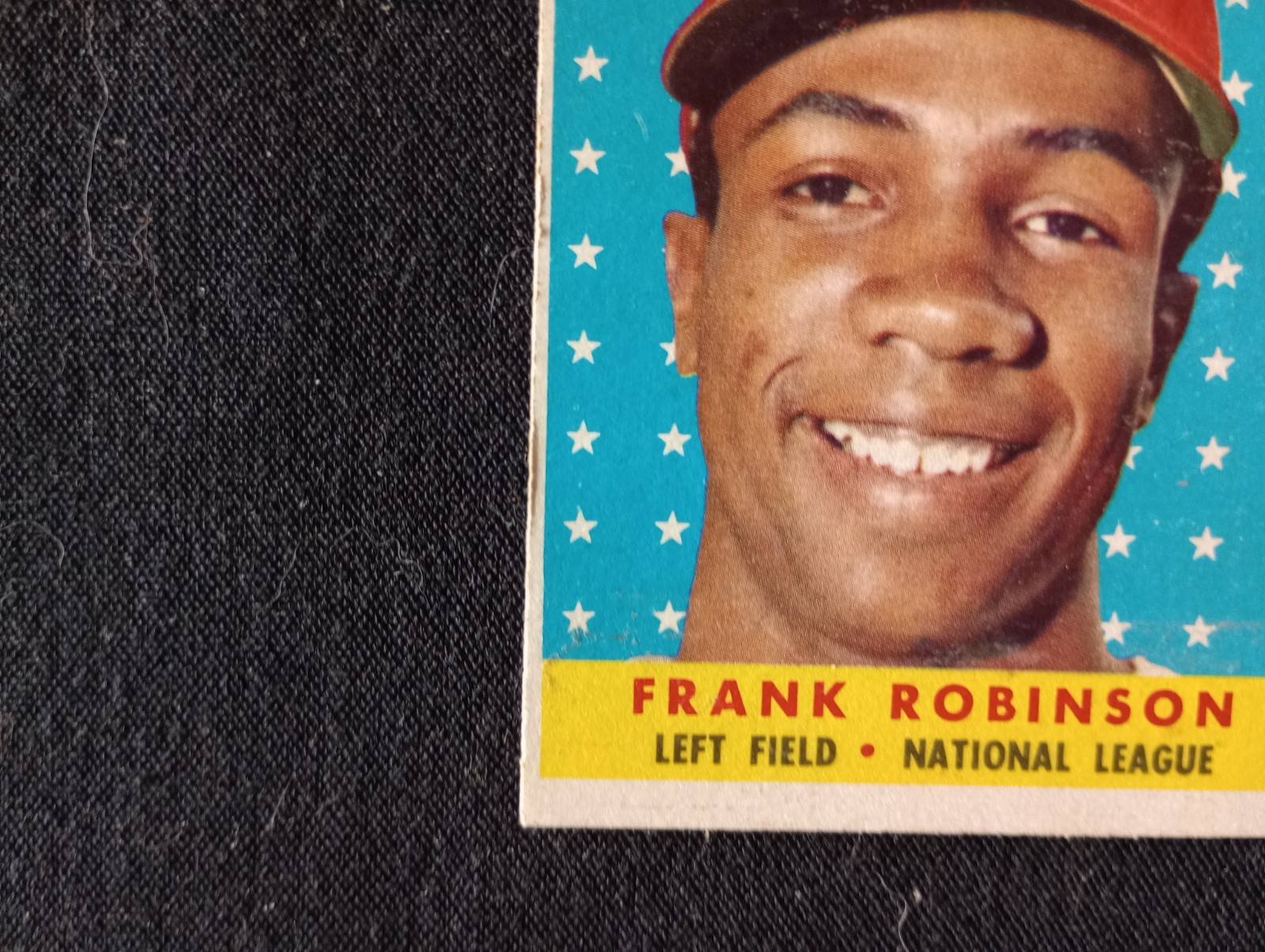1958 Frank Robinson all star Topps 484 card