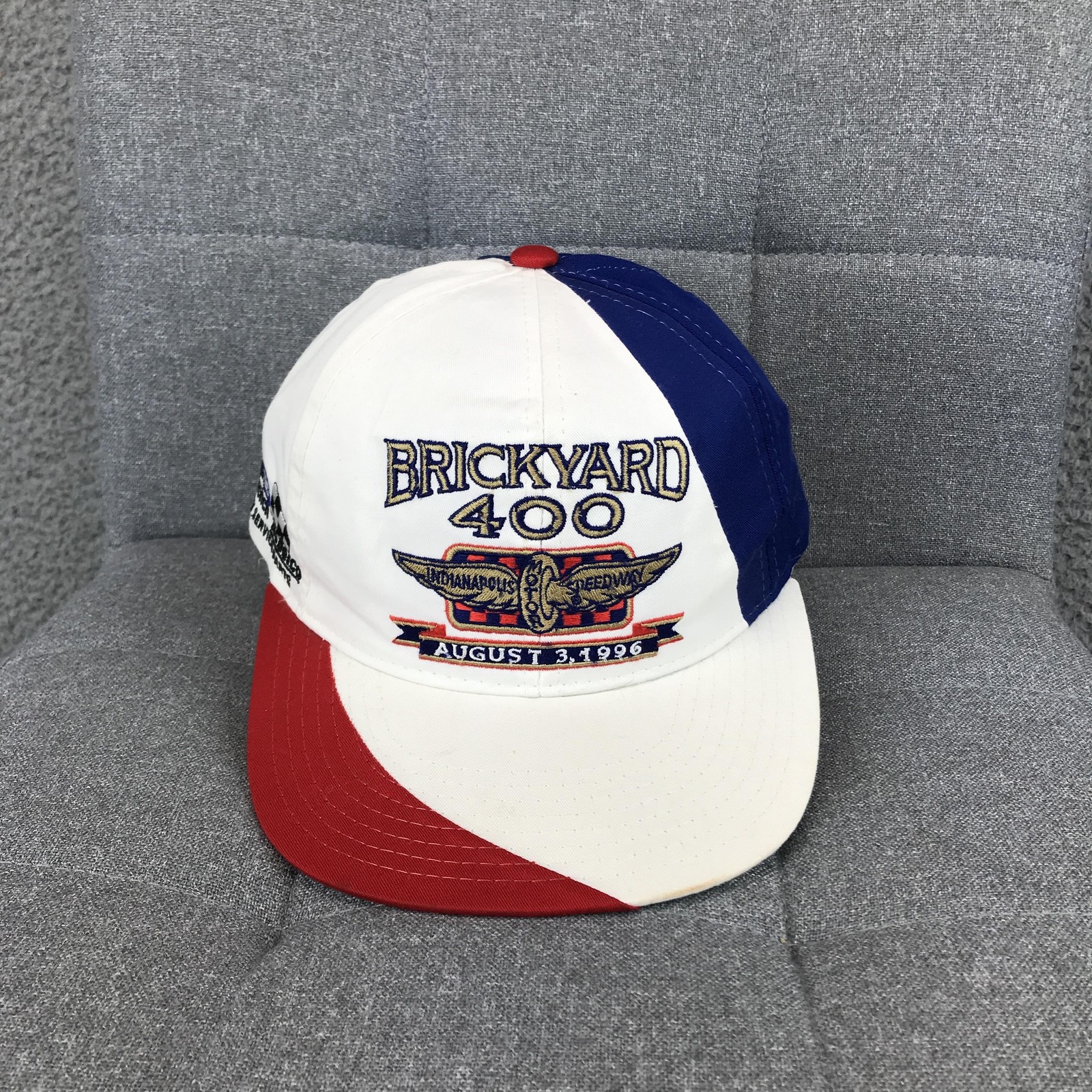 Vintage Brickyard 400 Hat Cap Snap Back One Size Multi NASCAR Racing Yupoong