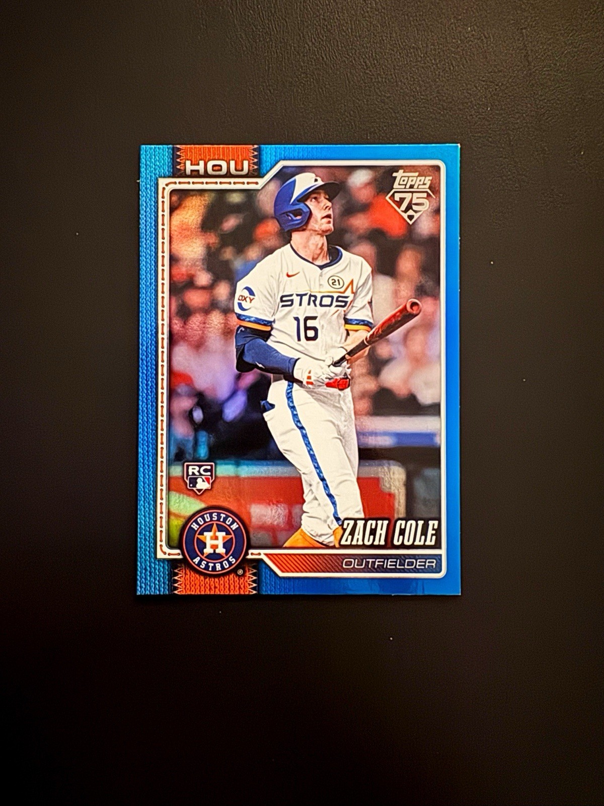 2026 Topps Series 2 Zach Cole #601 Blue Holo Foil /150 RC Astros