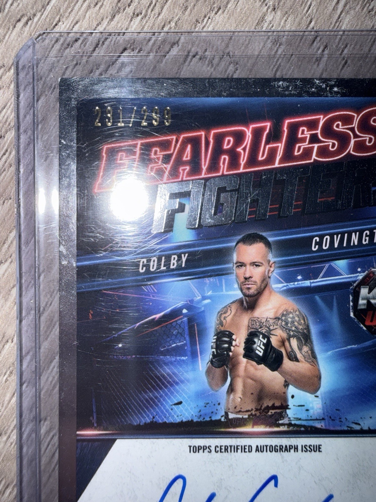 2025 Topps Knockout UFC Colby Covington #FF-CC Fearless Fighters Auto /299
