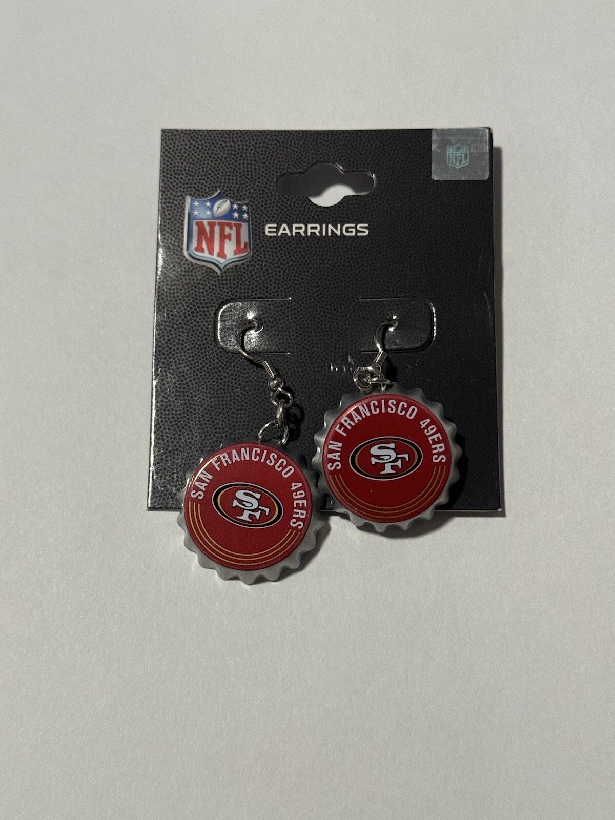 San Francisco 49ers NFL football Team Logo Earrings US STOCK SHIPPING IN1 DAY！