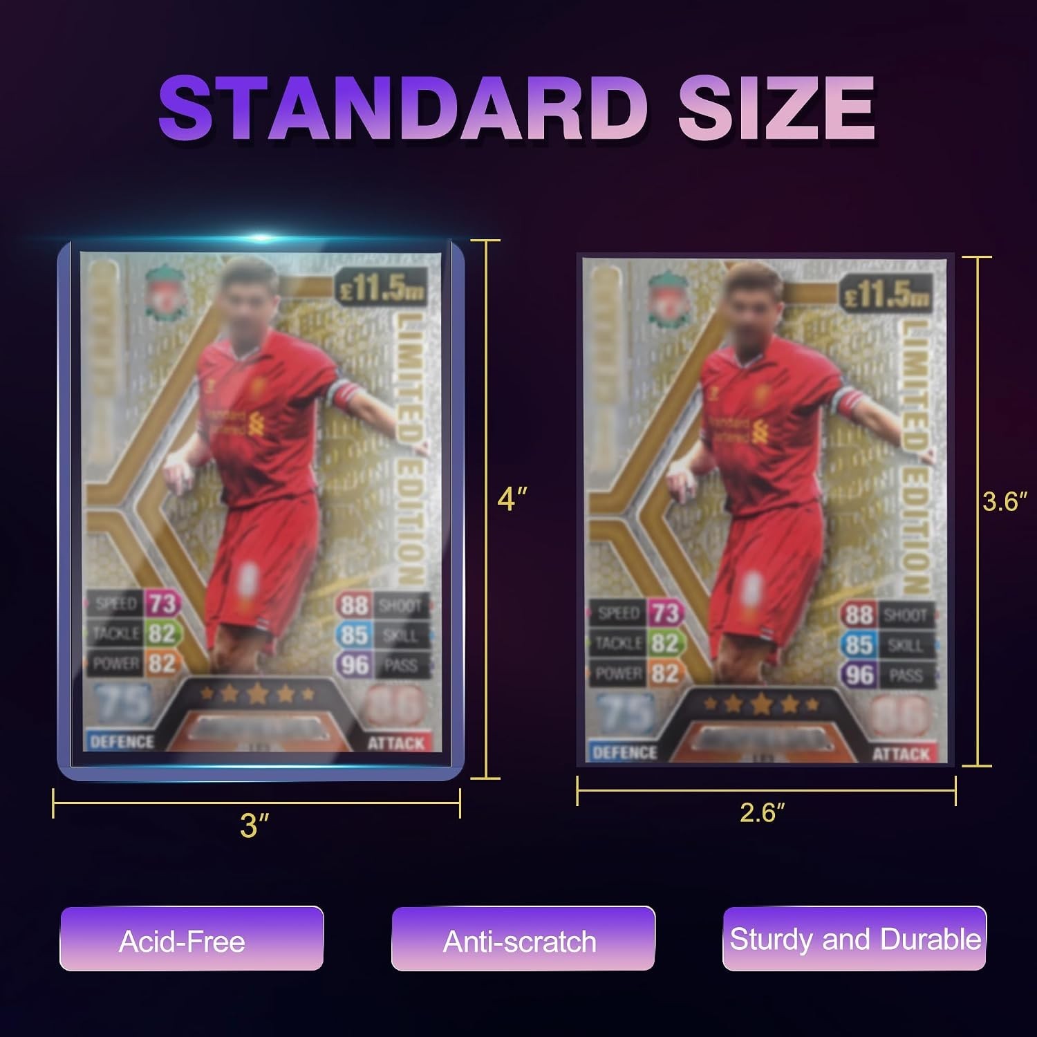 1000 Card Sleeves Top Loaders for Cards 3X4 Baseball Card Protectors Toploaders