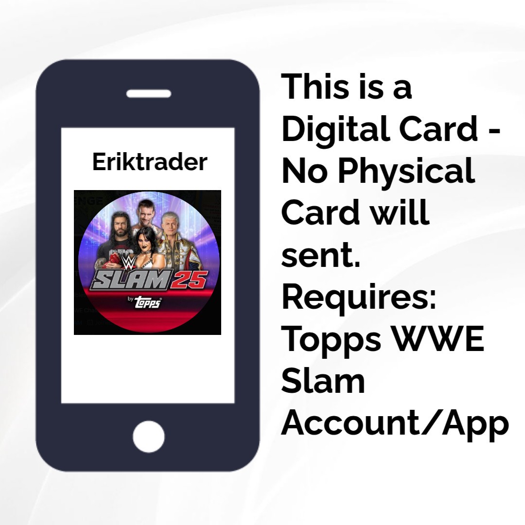 2026 Topps WWE Slam Archives Paige Blue Stand Ups Auto 40cc Legendary DIGITAL