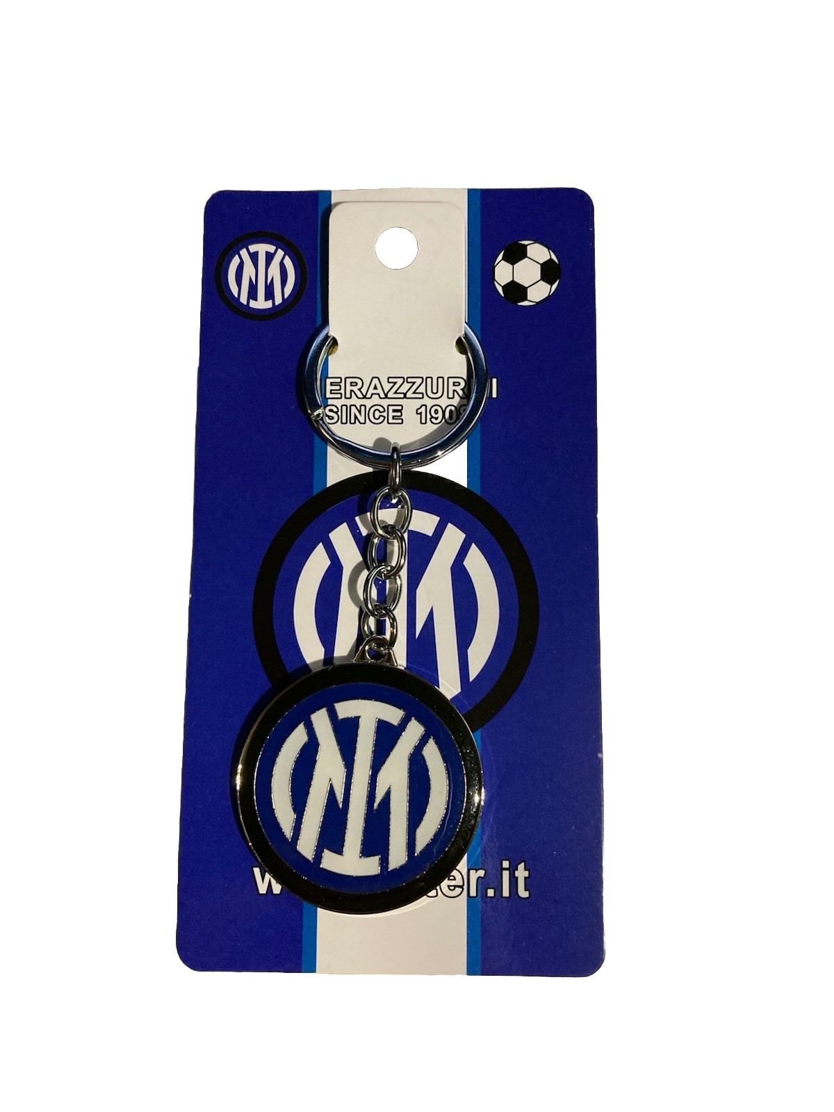 Inter Milán Football Soccer Keychain, Inter Milán Keychain.