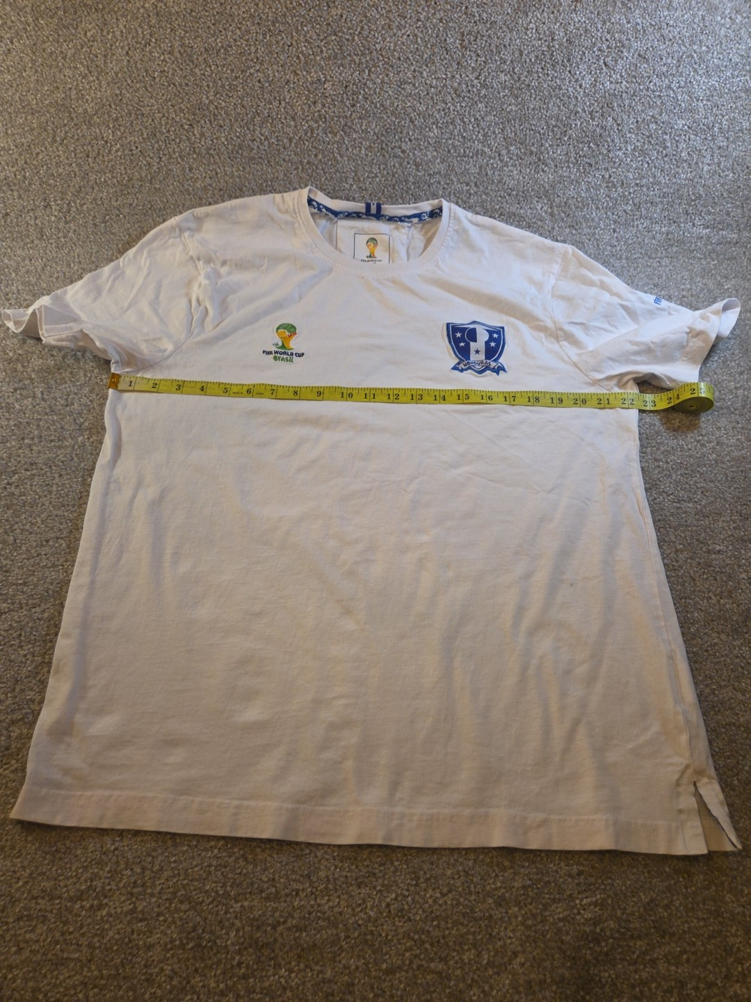 Mens Honduras T Shirt LARGE World Cup 2014 Brazil Official Product Soccer Logo
