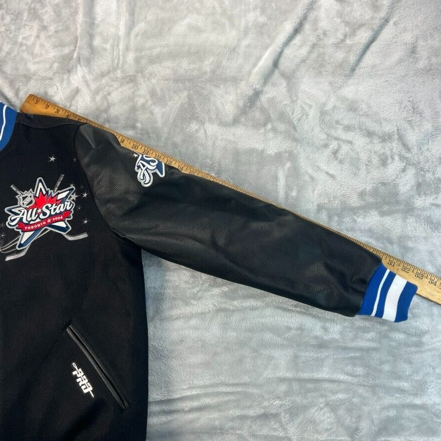 NHL All Star Game Pro Standard Jacket Mens Size M Multicolor Ribbed Wool Varsity