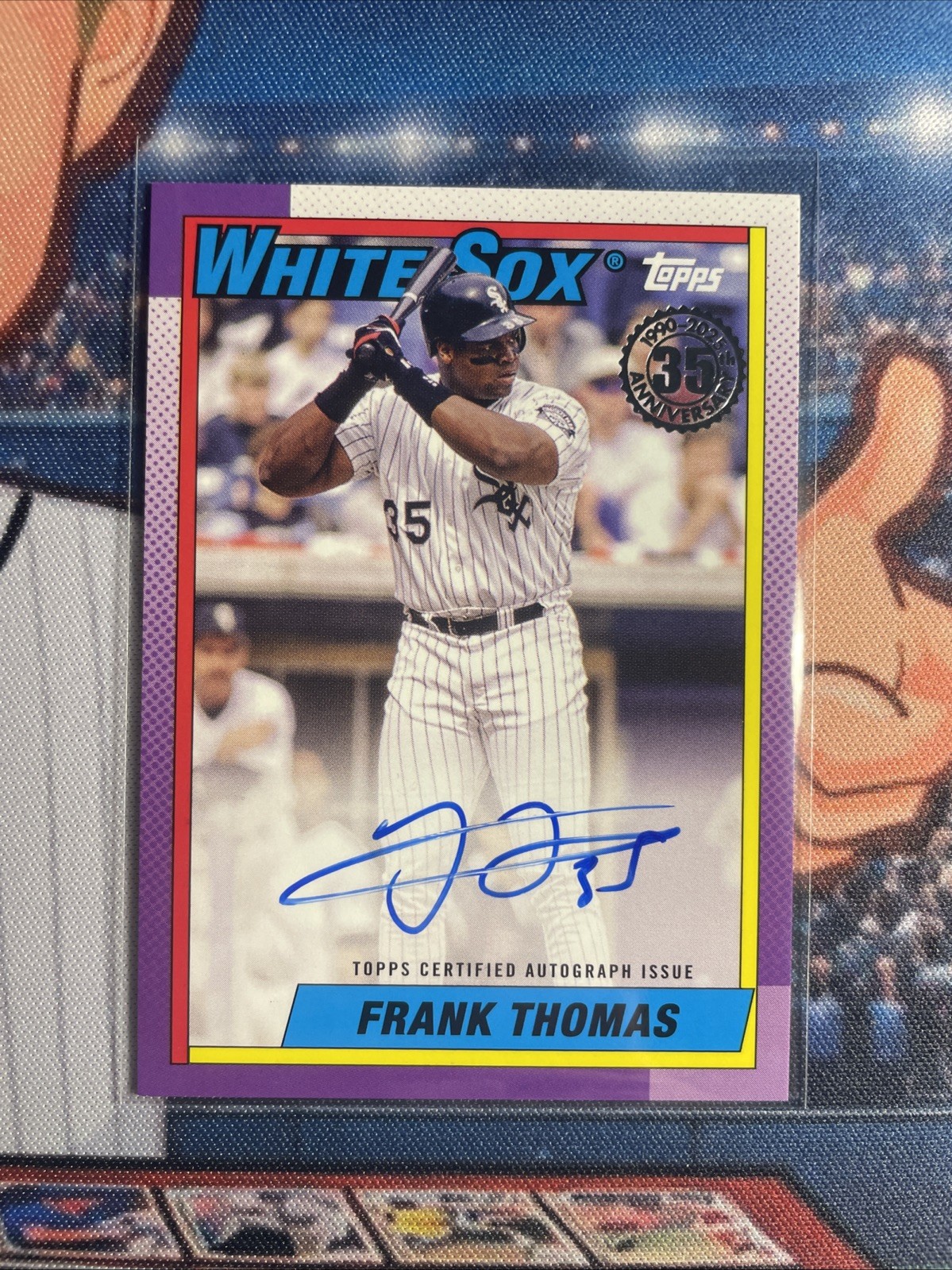 2025 Topps Series 1 – 1990 Topps Baseball Autographs Frank Thomas #90AU-FTH (AU)