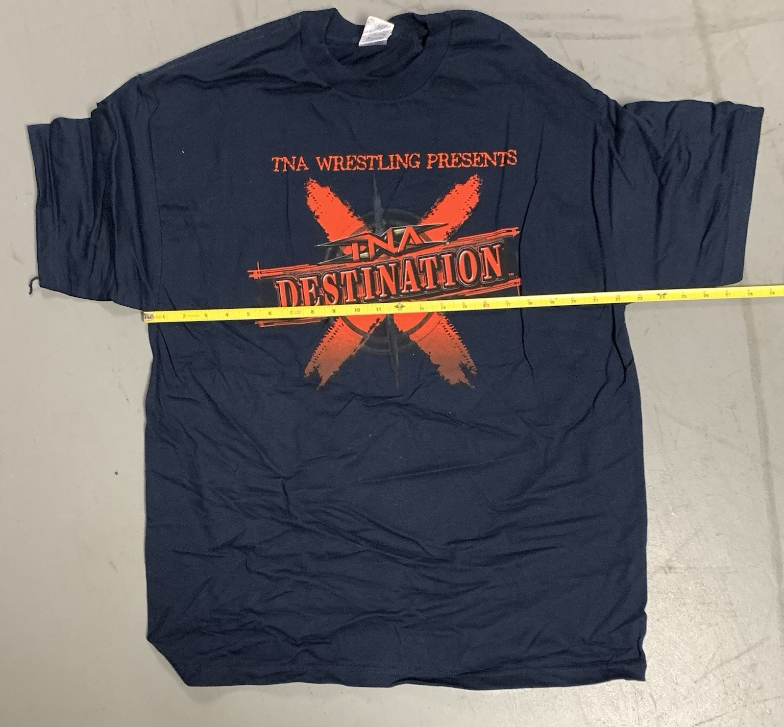 New-TNA Wrestling Destination X 2008 Official PPV T-Shirt-XL-Kurt Angle Booker T
