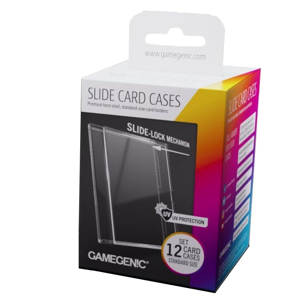 Gamegenic Slide Card Cases – Premium Hard-Shell Holders with Clear
