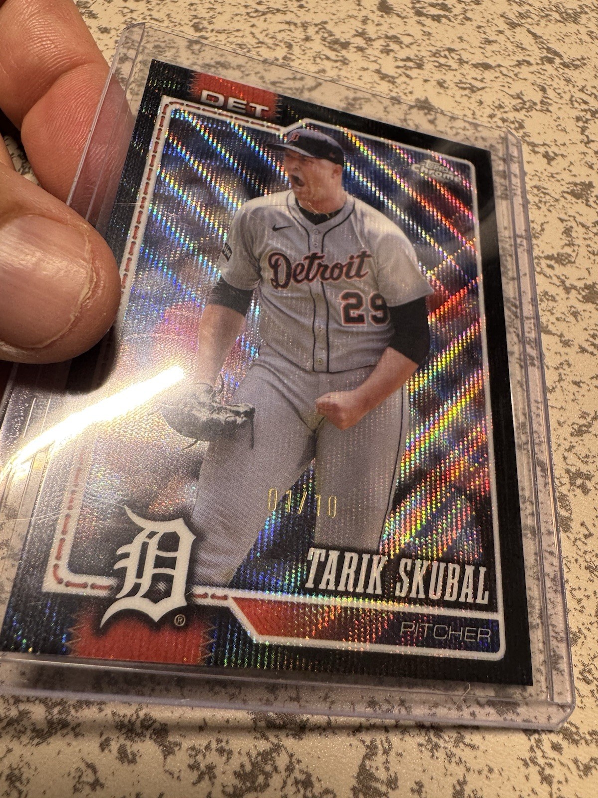 2026 Topps Chrome Tarik Skubal Black Refractor /10 #01/10 Tigers SSP