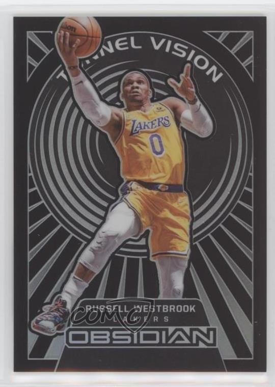 2021-22 Panini Obsidian Tunnel Vision 33/99 Russell Westbrook #4 x3y