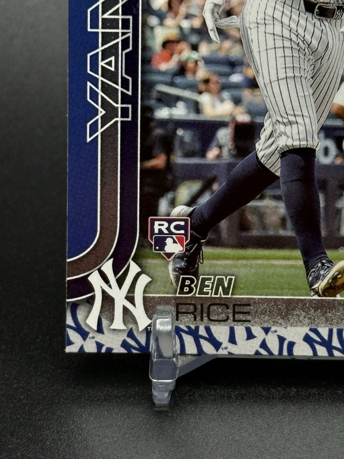 2025 Topps Series One Ben Rice Rookie Yankees Team Color Border Variation SSP