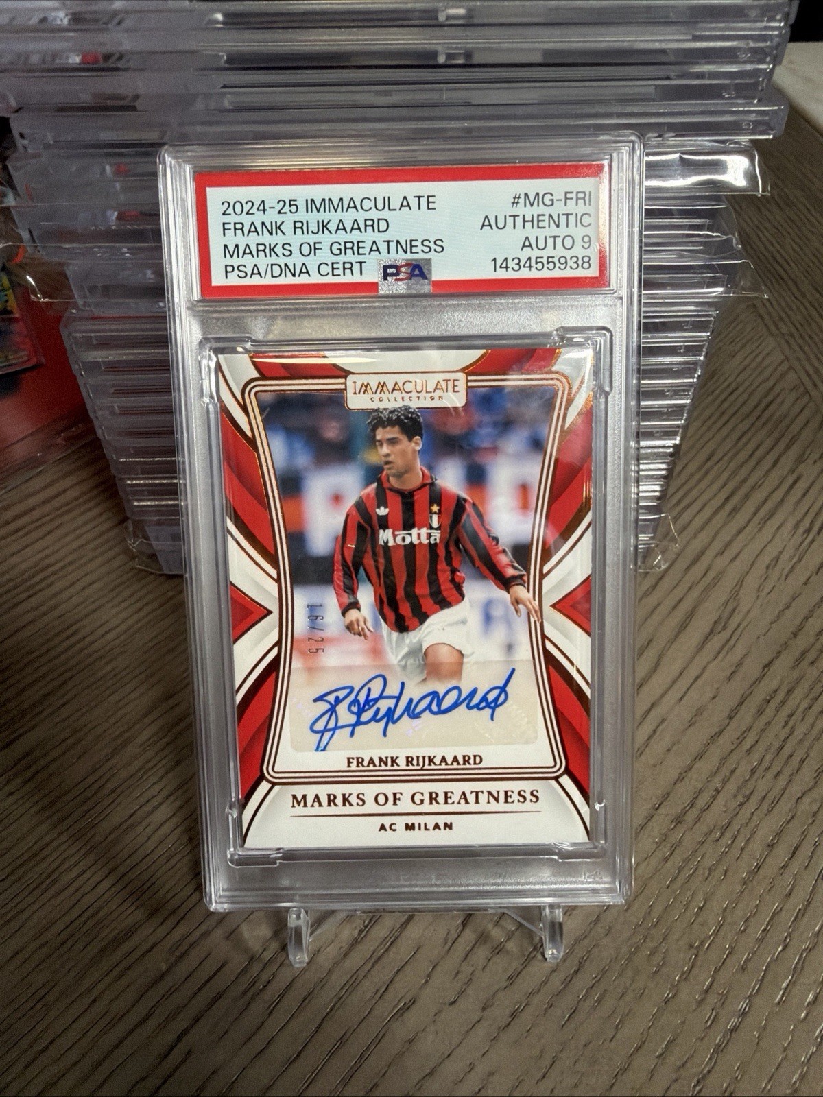 2024-25 Immaculate Netherlands Frank Rijkaard MARKS oF GREATNE Auto /25