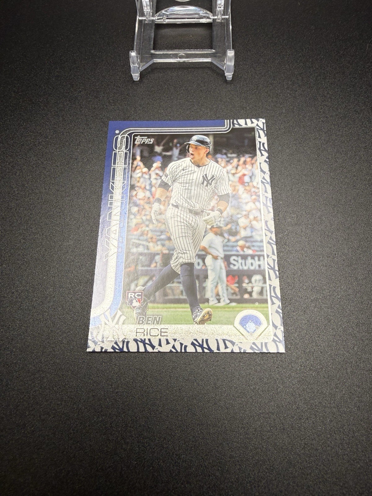 2025 Topps Series One Ben Rice Rookie Yankees Team Color Border Variation SSP