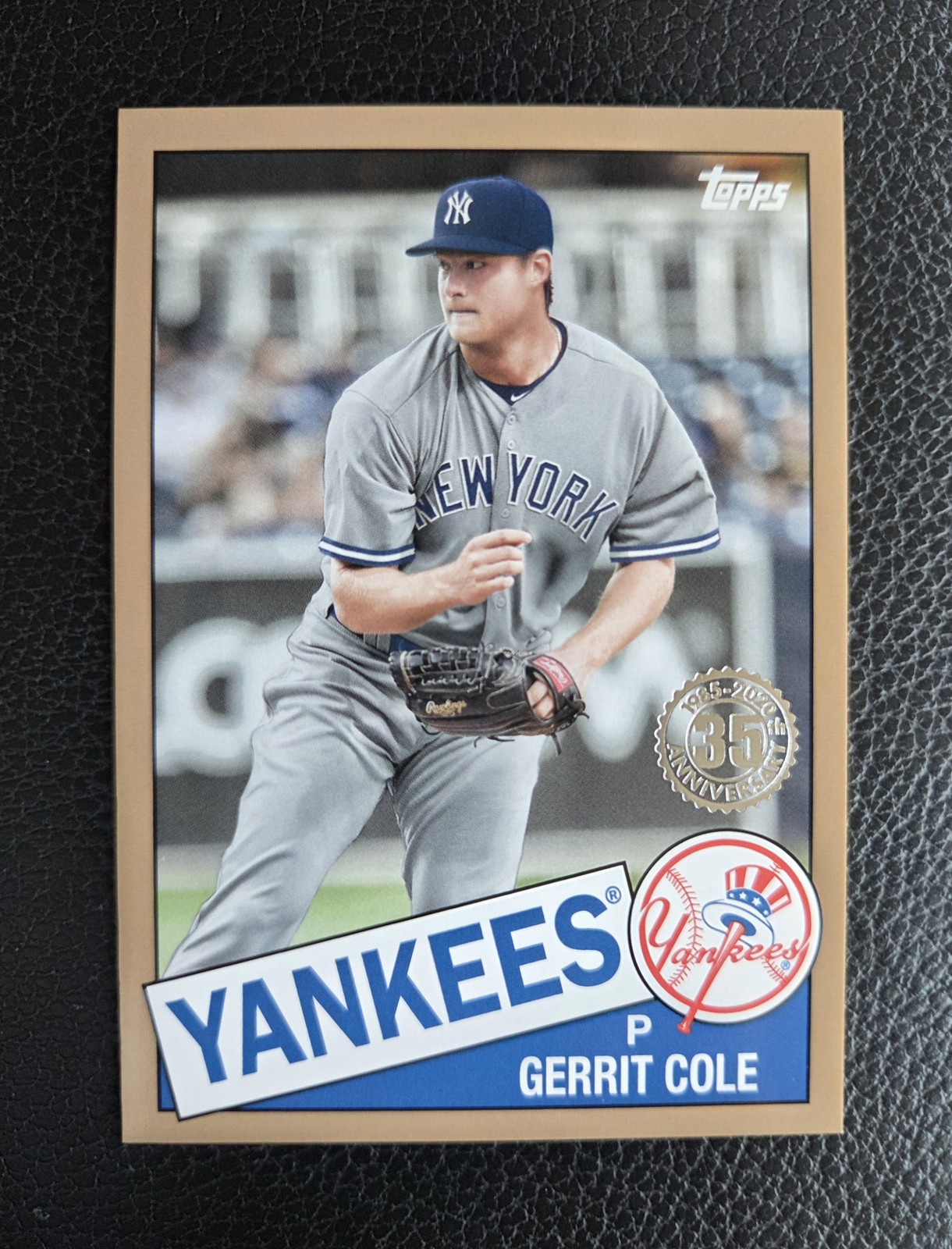 2020 Topps #85TB-18 Gerrit Cole 85 Topps Baseball 35th Anniversary Gold #/50