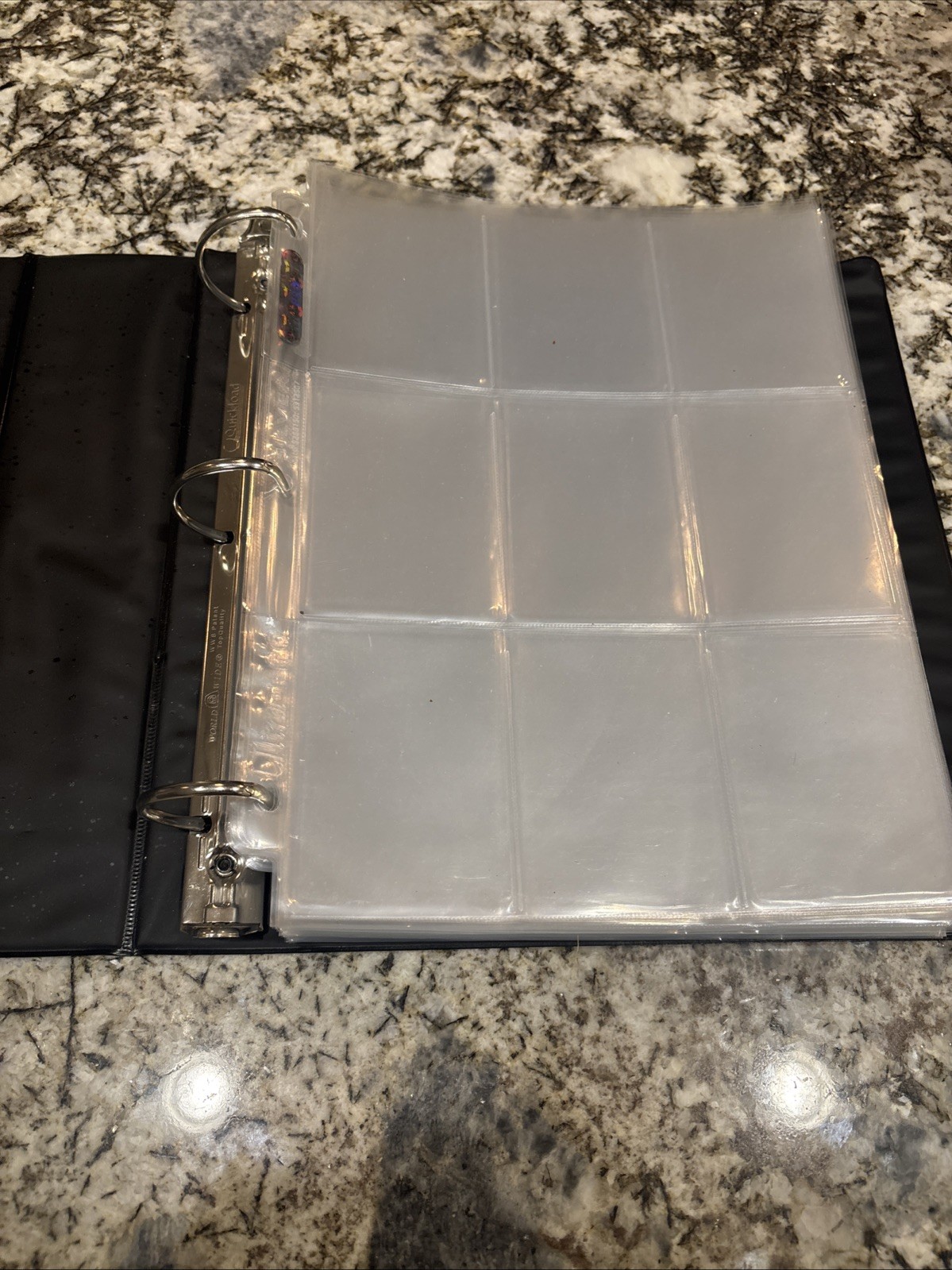 Black Ball Card Collection Album 3″ D-Ring Binder Baseball Football Basketball