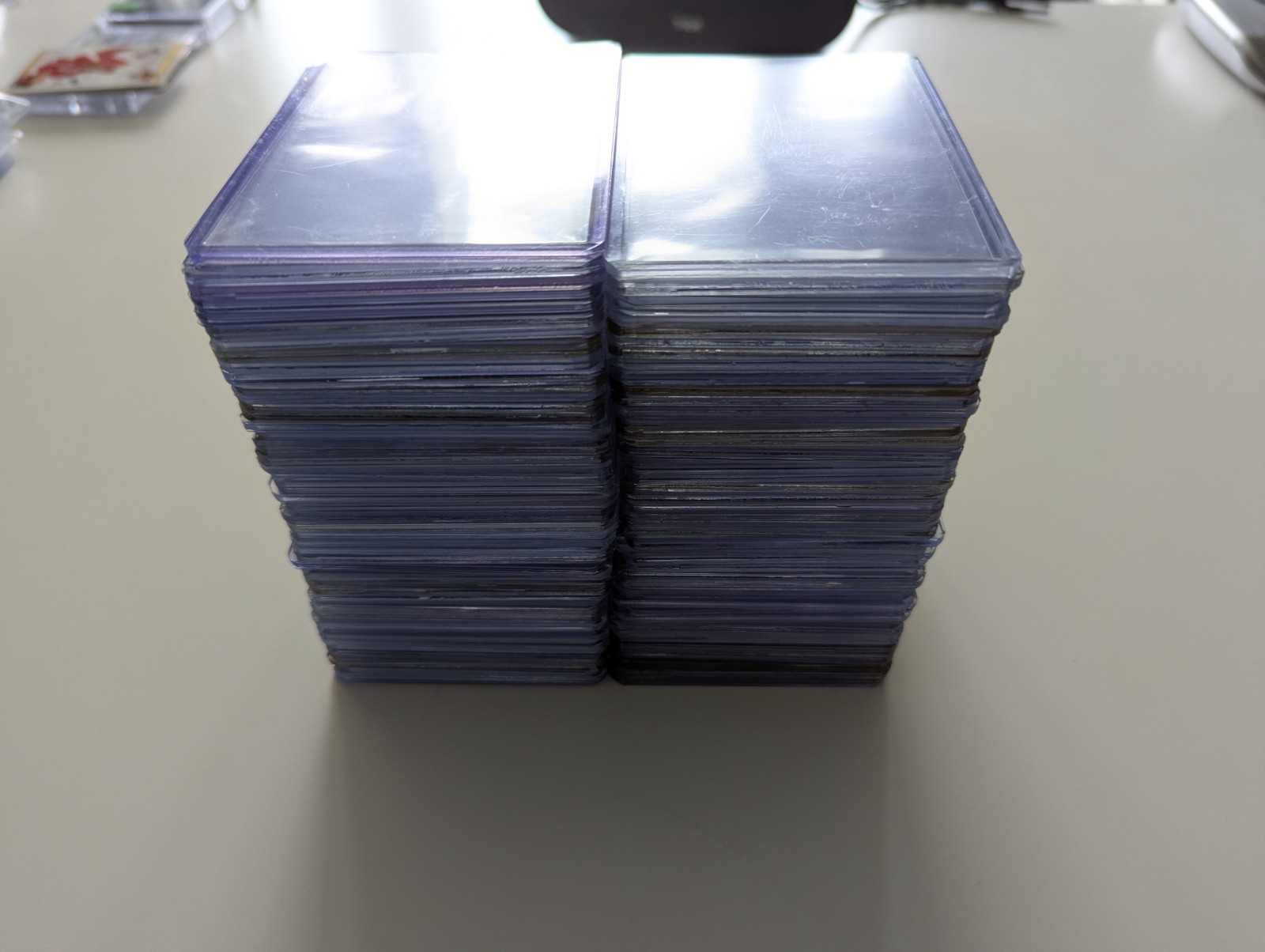 100 Count Lot 55pt Top Loaders Card Protection & Storage Display Clear Plastic