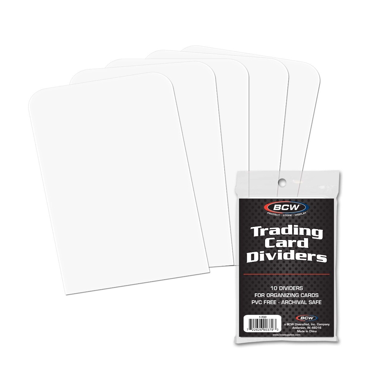 50 (5 Packs of 10) BCW Trading Card Dividers 1-TCD Brand New Free Ship
