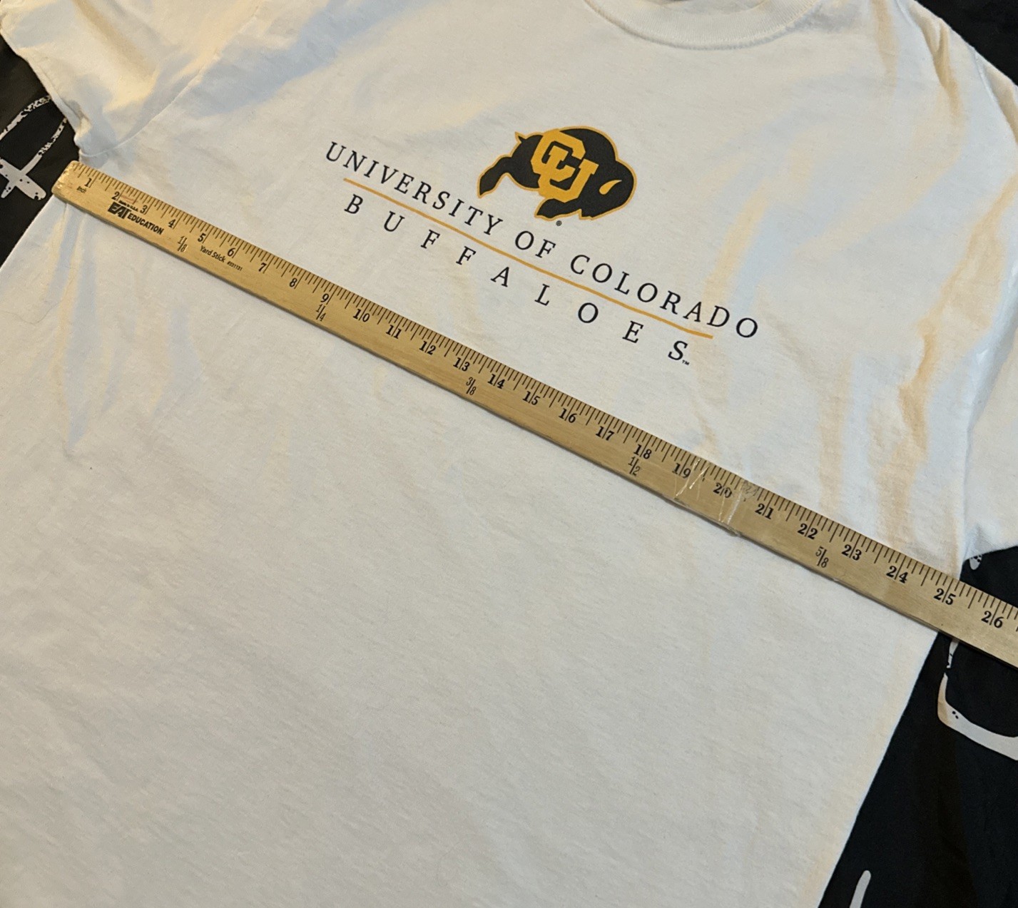 VTG Gear For Sports Colorado Buffaloes XXL White Team T-Shirt Big Cotton Y2K