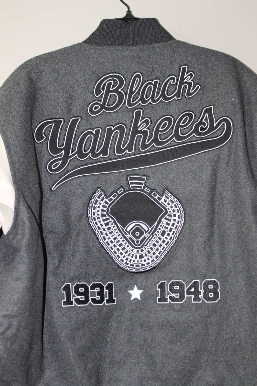 New Negro League Baseball New York Black Yankees real wool jacket men’s M