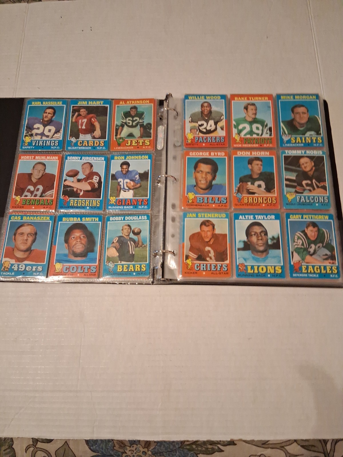 1971 Topps Football Complete Set 1-263 G+ Conditions