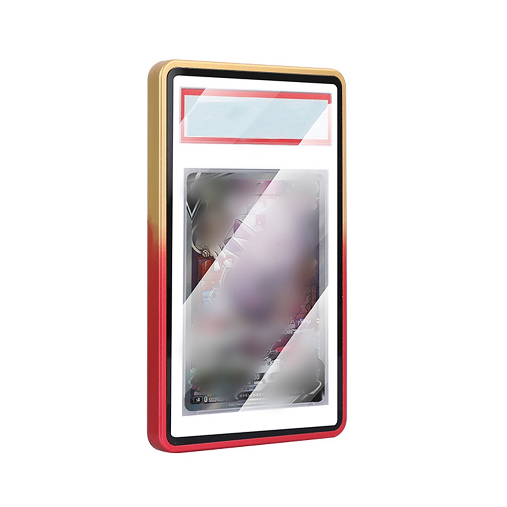 Magnetic Aluminum Metal Case UV-Resistant Tempered Glass For PSA Graded Cards