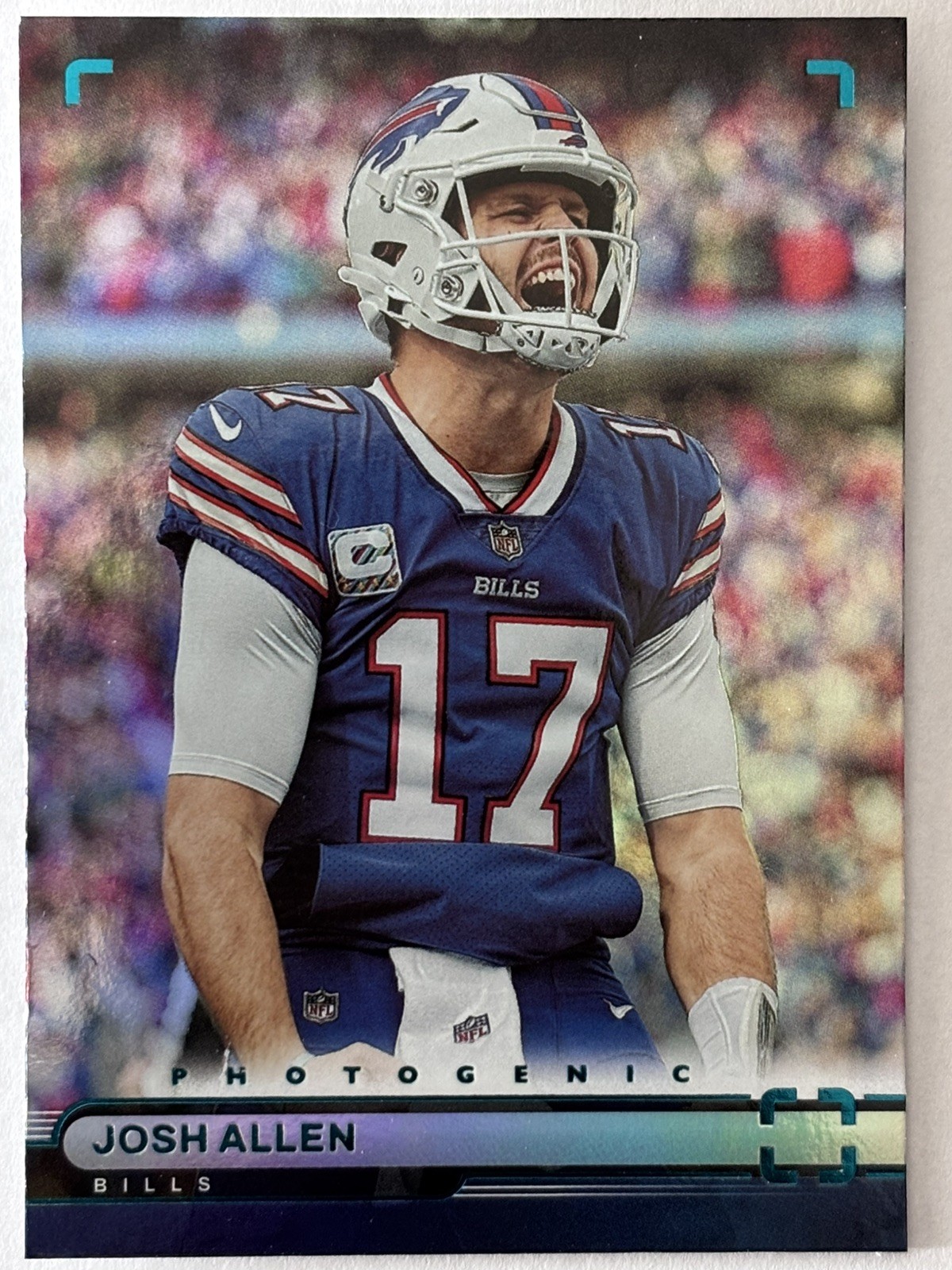 BILLS JOSH ALLEN 2022 PANINI CHRONICLES PHOTOGENIC TEAL #PH-1