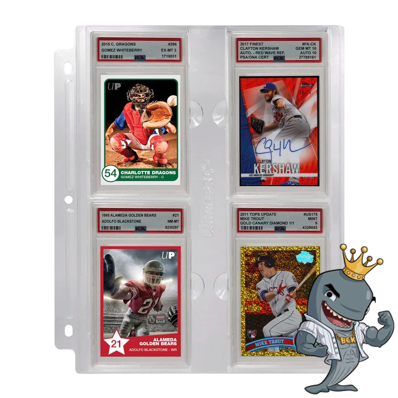 Ultra Pro 4-Pocket Page for Graded PSA Slabs FREE SHIP