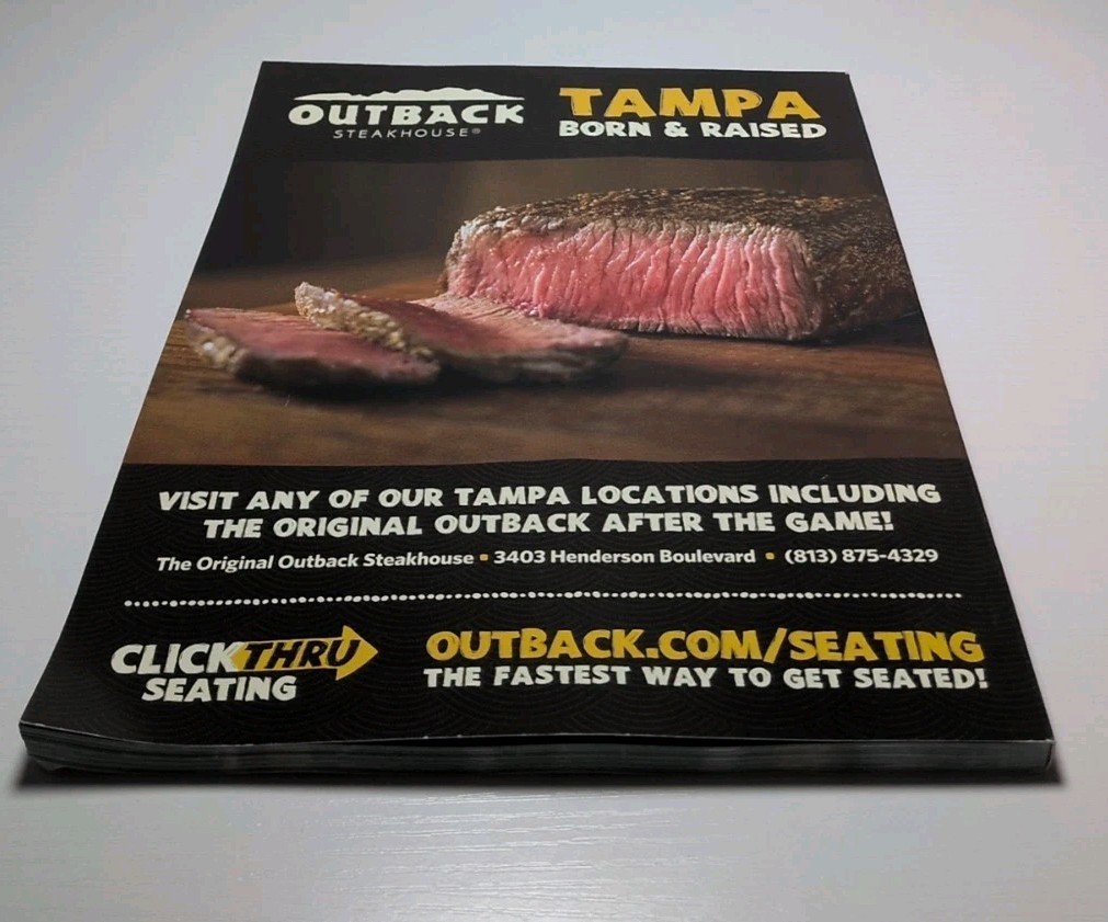 Outback Bowl Football In Paradise New Year’s Day 2015 Game Program Guide S30