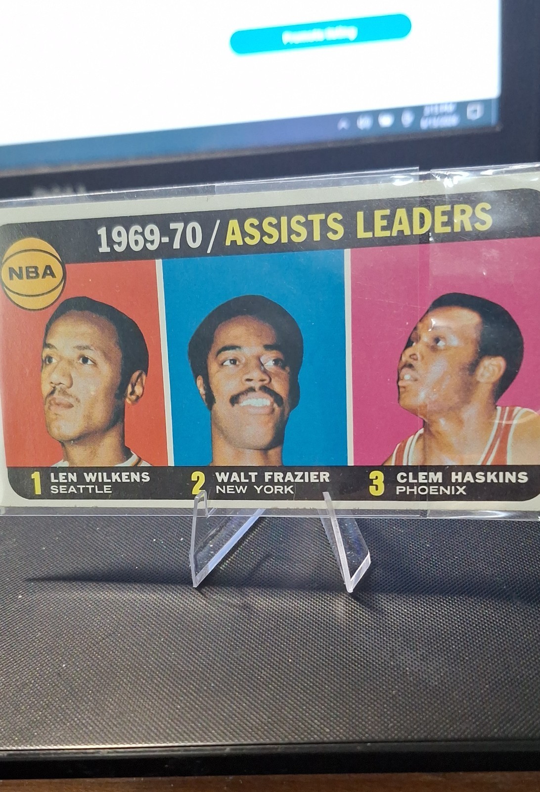 1970-71 Topps – League Leaders Walt Frazier, Lenny Wilkens, Clem Haskins #6 (RC)