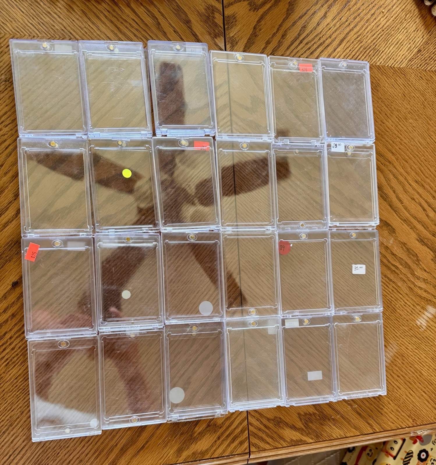 50 Used Magnetic Card Holders Mixed Sizes 35pt+ One Touch Sports Cards