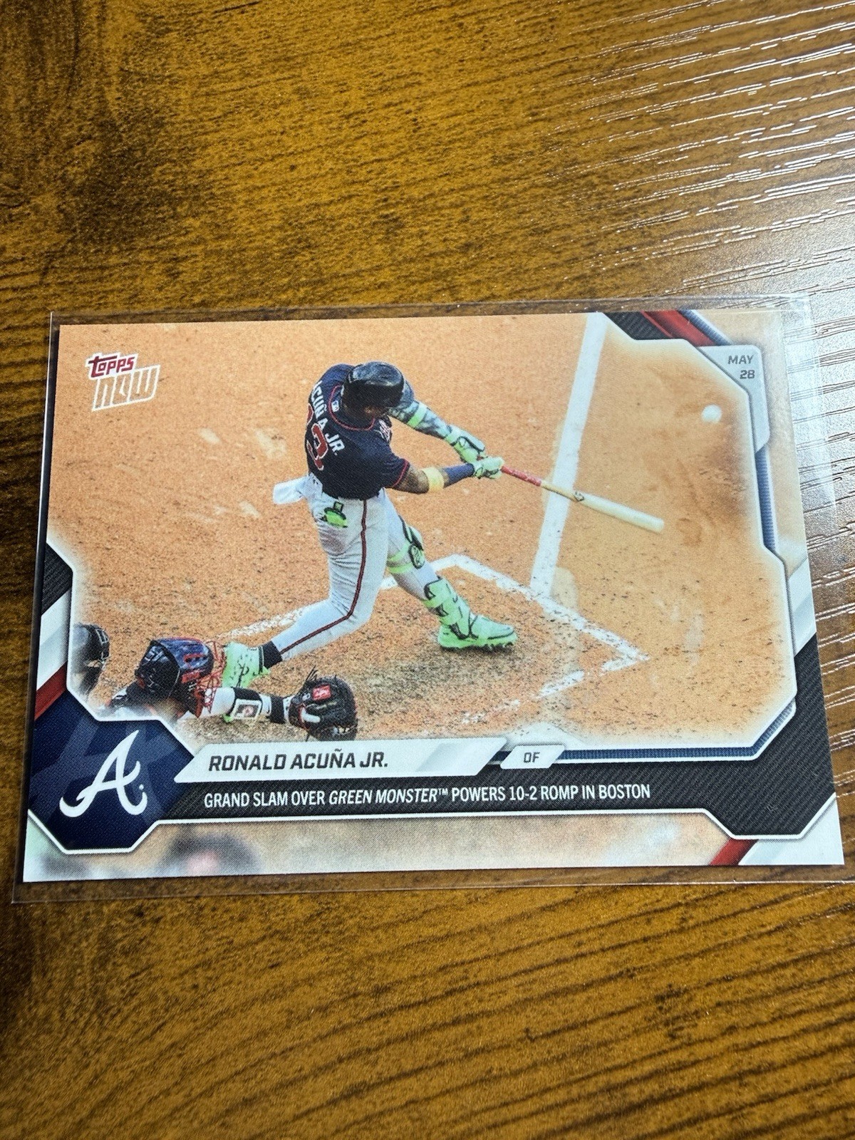 Ronald Acuna Jr. Green Monster Grand Slam 2026 MLB Topps NOW – #260 In Hand