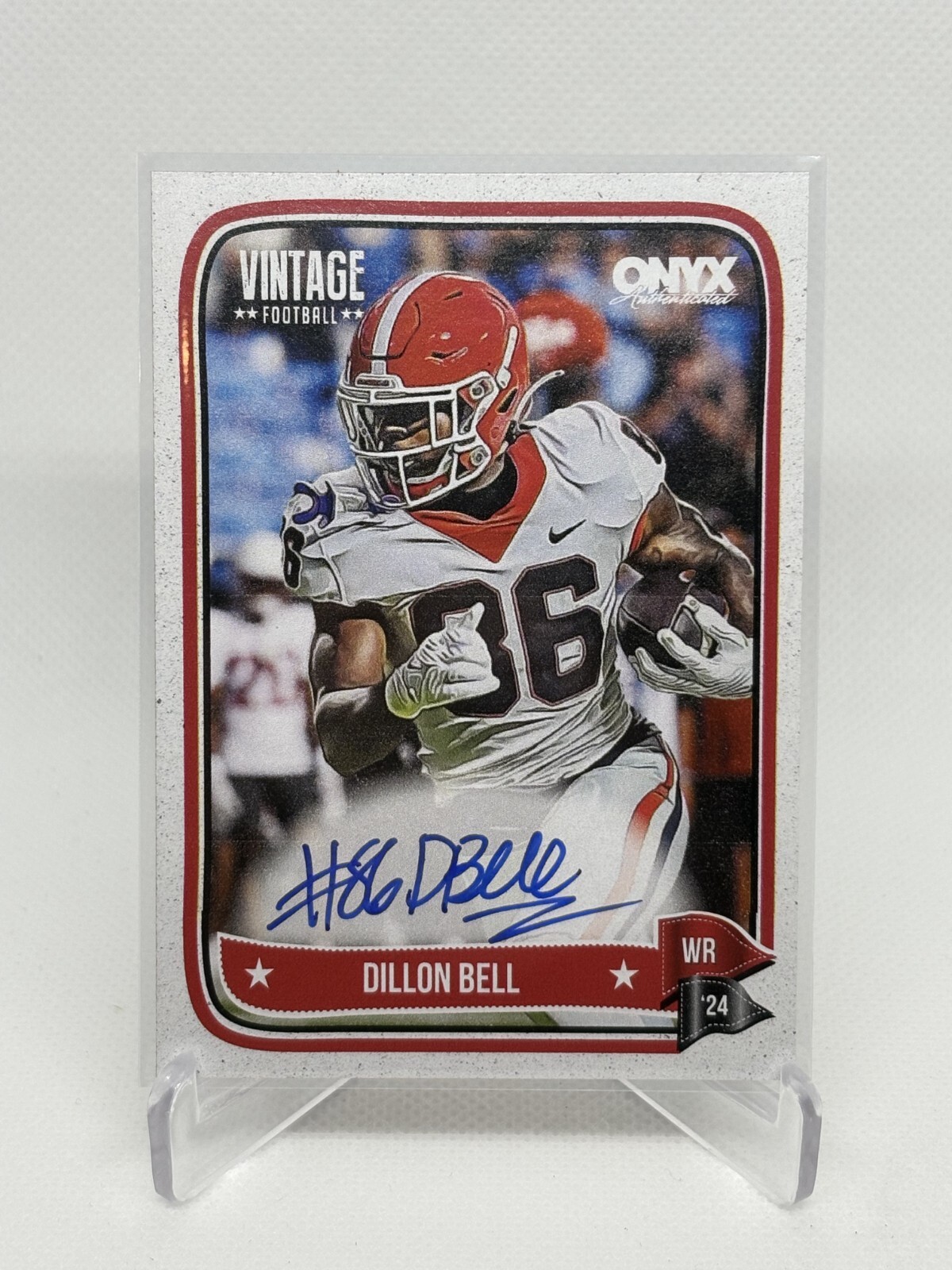 Dillon Bell 2024 Onyx Vintage Auto On Card Georgia Bulldogs QTY