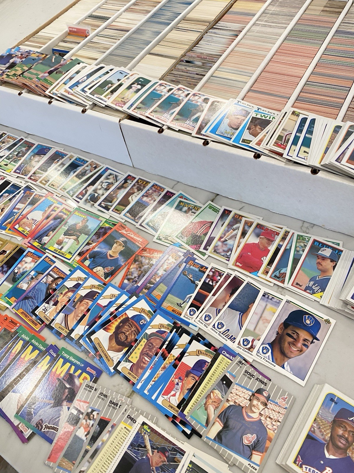 Vintage MLB Baseball Cards Lot Of 1000. 1980s, 1990s, 2000s, Great variety.