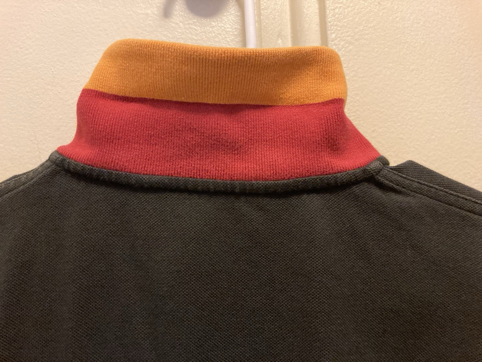 Kappa AS Roma Italy Italia Calcio Polo Shirt Mens Size M Black Slim Fit