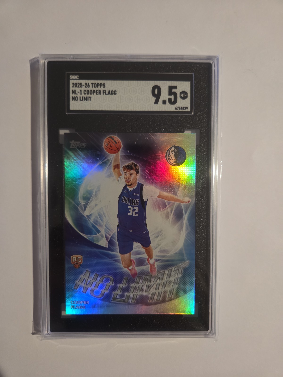 2025-26 Topps – No Limit Cooper Flagg #NL-1 Rainbow Foilboard (RC) SGC 9.5