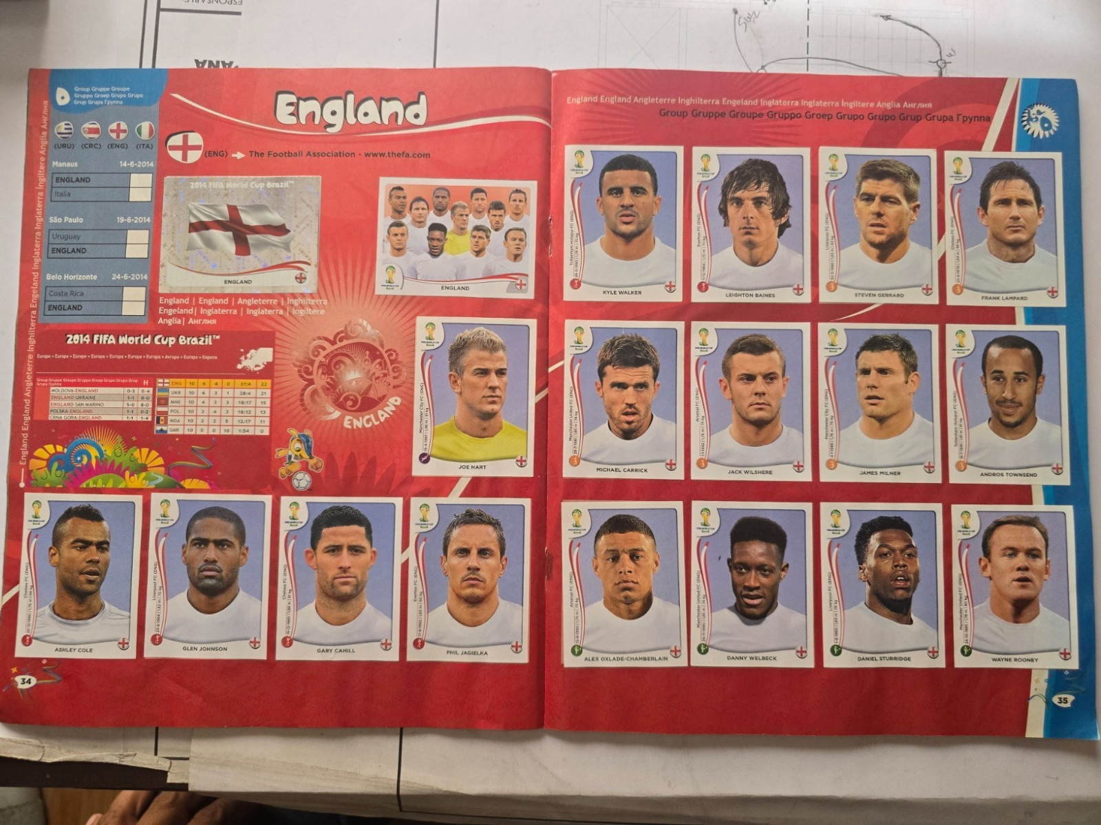 PANINI World Cup Brazil 2014 Album (only missing 15 stickers)