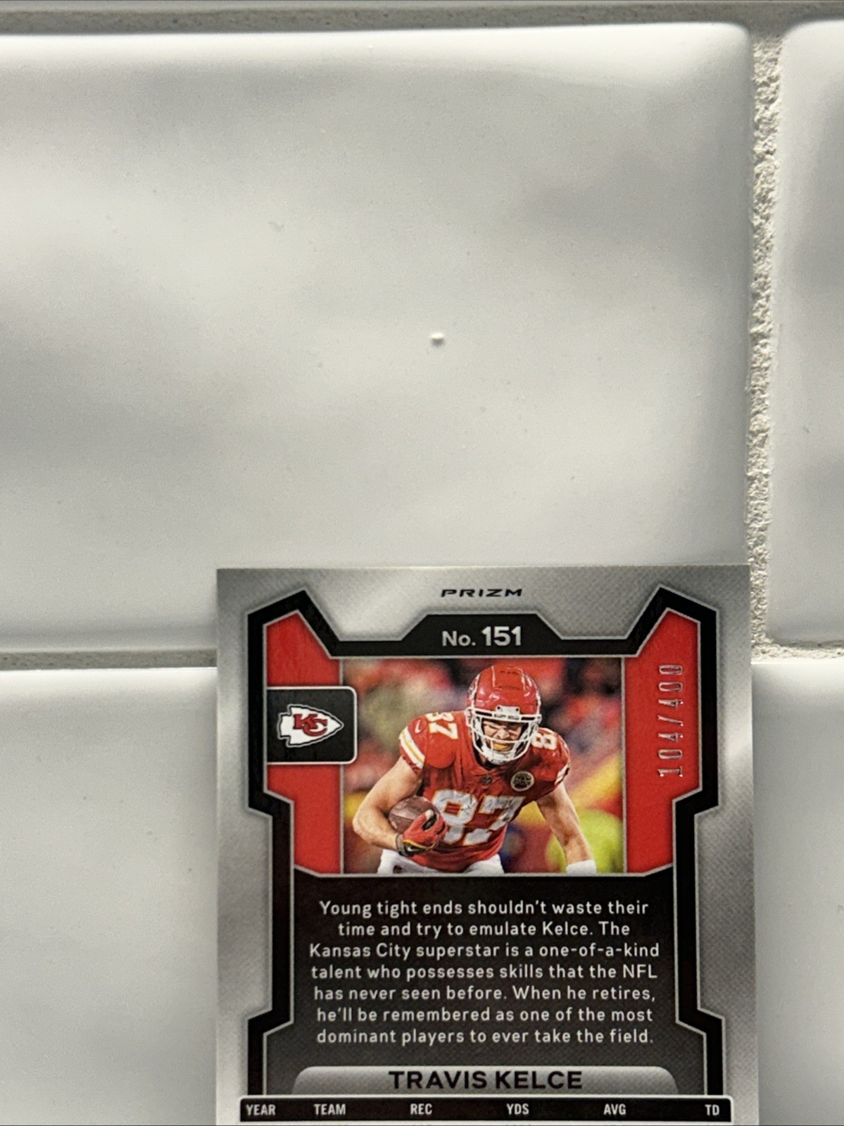 2023 Panini Prizm – Travis Kelce #151 Pandora Prizm /400