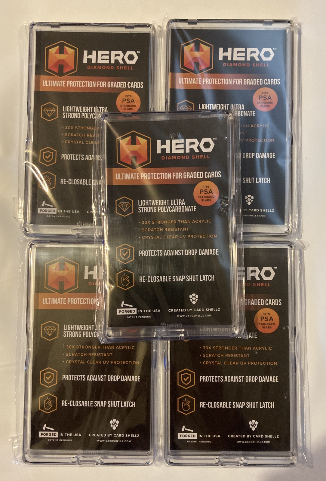 HERO Diamond Shell for Modern Standard PSA Slabs Lot of 5 Holders