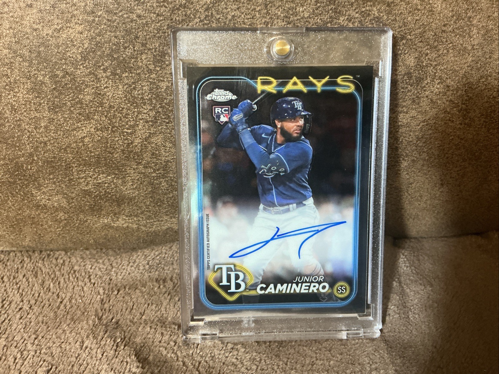 2024 Topps Chrome – Junior Caminero #RA-JCA Auto Rookie Card N/M! Gradable🔥