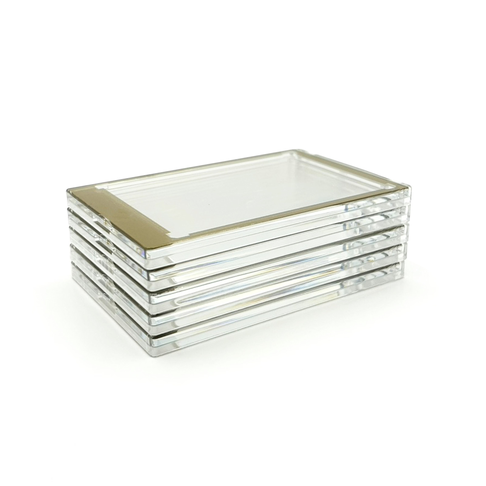 CF Magnetic Card Holder One Touch Case GOLD BORDER – 35PT-360PT Sizes