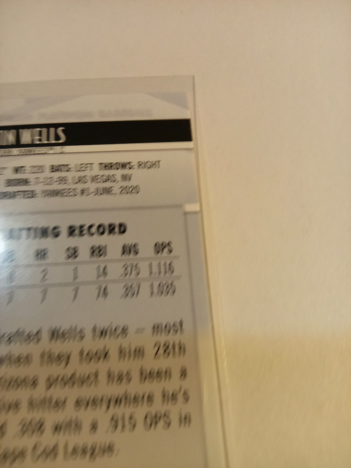 2021 Bowman Platinum – Top Prospects Austin Wells #TOP-75 Autographs (AU, RC)