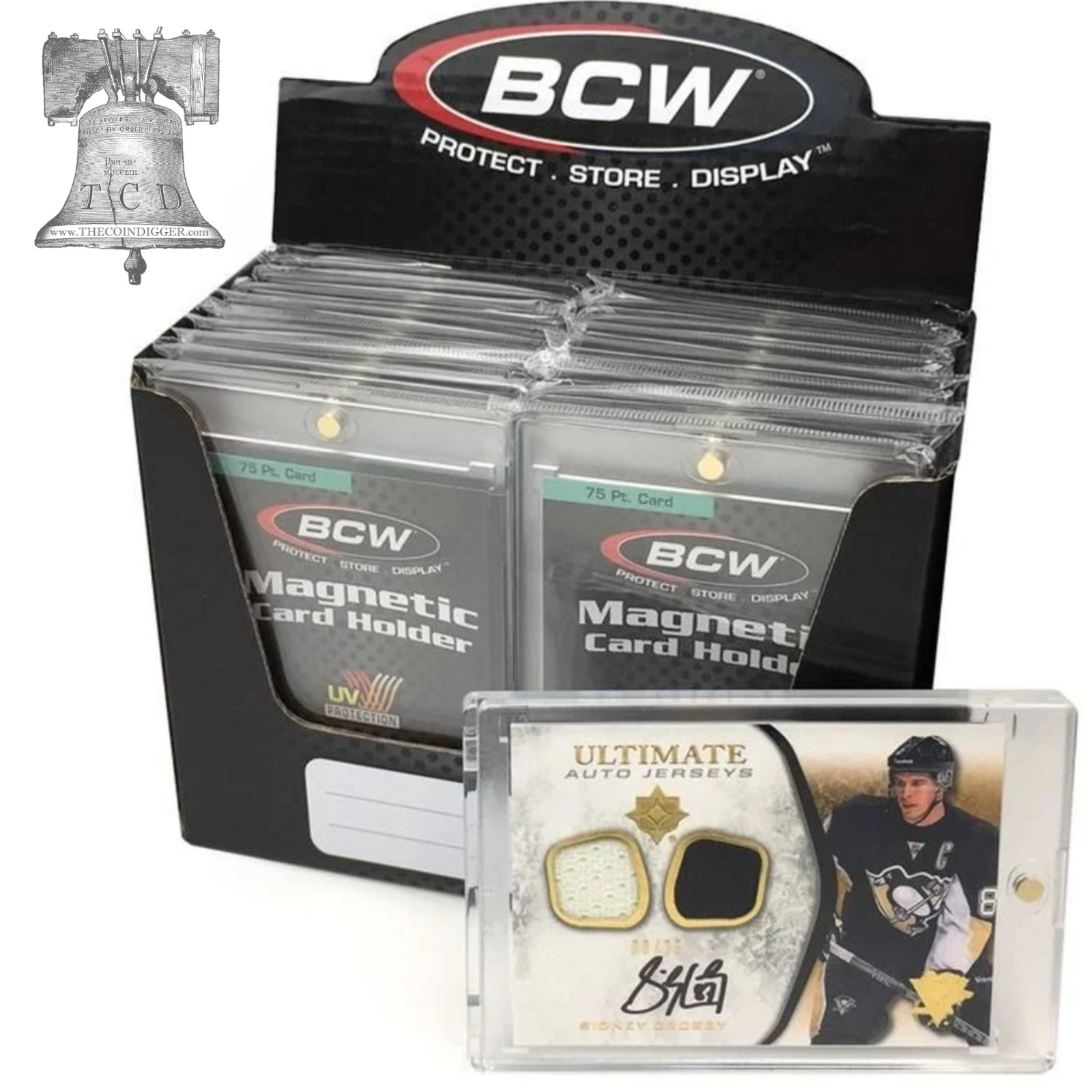 BCW Card Holder Magnetic Slab One-Touch Basketball WWE MMA Golf Auto Relic Cards