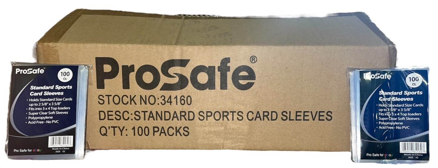 10000 Pro Safe SOFT SLEEVES PENNY SPORT STANDARD CARD SLEEVE CASE